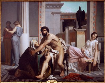 Odysseus Recognised by His Nurse, Euryclee, 1848 by William Adolphe Bouguereau